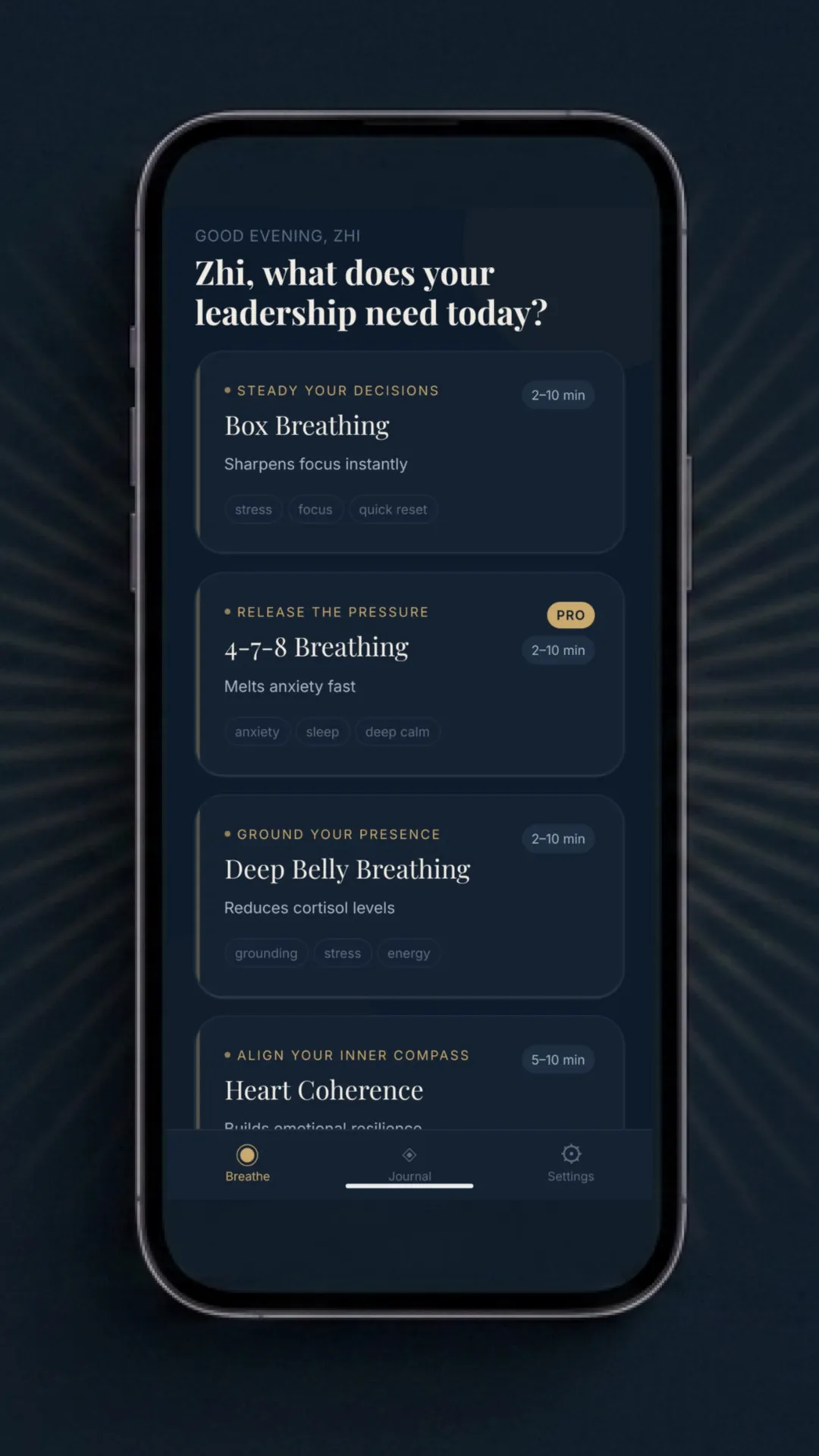 Mindfulness for Busy Leaders app screenshot 3